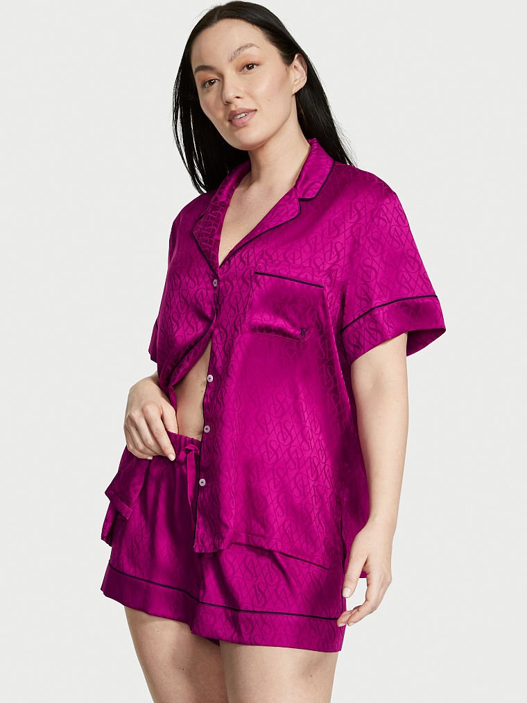 The Satin Short PJ Set - Victoria's Secret - vs