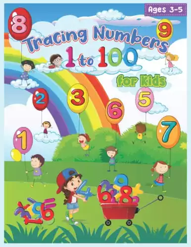Tracing Numbers 1 to 100 for Kids Ages 3-5