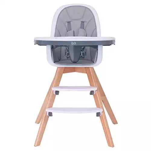 Baby High Chair with Double Removable Tray for Baby, Infants, and Toddlers