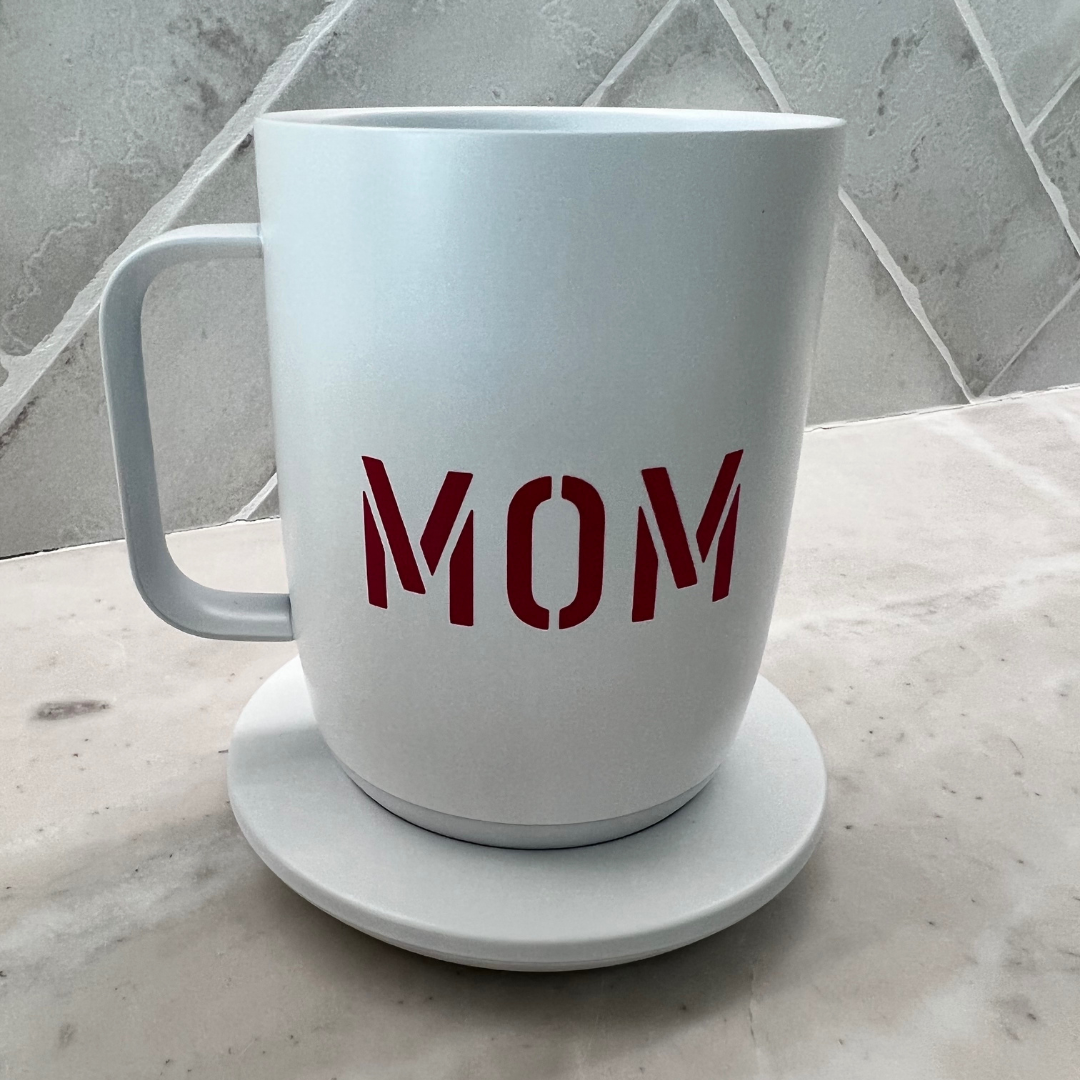 Ember Temperature Control Smart Mug 2, 10 oz, White, 1.5-hr Battery Life - App Controlled Heated Coffee Mug - Improved Design