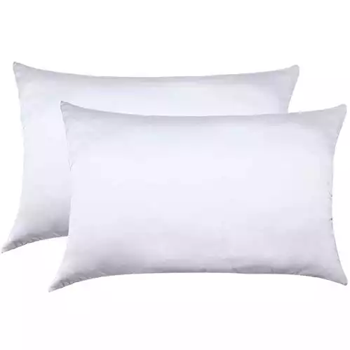 Jocoku 100% Mulberry Silk Pillowcases Set of 2 for Hair and Skin and Super Soft and Breathable Standard Size Nature Silk Pillowcases (Standard, White)