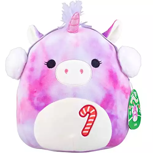 Squishmallow 10" Lola The Unicorn Plush - Official Kellytoy Christmas Plush - Cute and Soft Holiday Unicorn Stuffed Animal - Great Gift for Kids