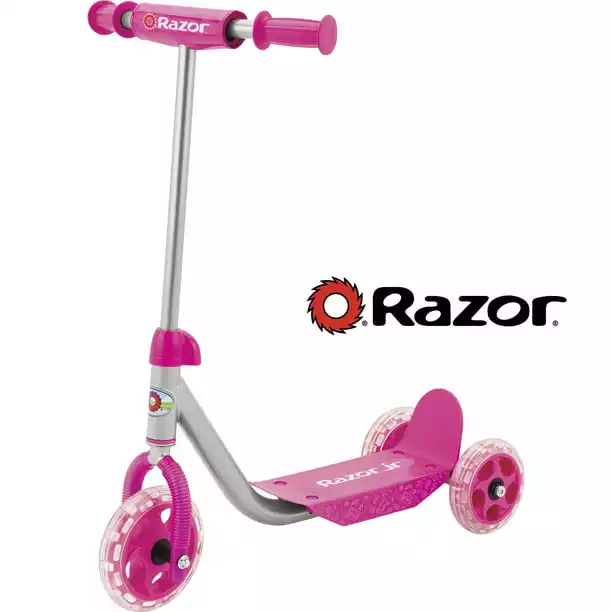Razor Jr 3-Wheel Lil' Kick Scooter - For Ages 3 and up, Pink