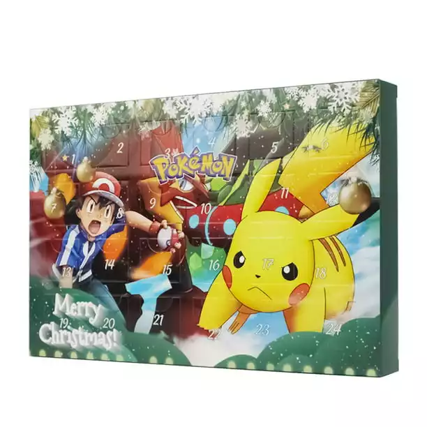 Pokemon Christmas Advent Calendar 2022,Pokemon Blind Box 24Pcs Kawaii Pikachu Anime Figural Action PVC Model Children Toys