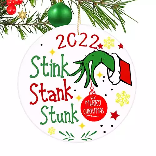 2022 Christmas Ornament, Christmas Hanging Ornaments, Hanging Accessories Outdoor Indoor Decor, Christmas Tree Decorations, Gift for Families Friends Neighbors